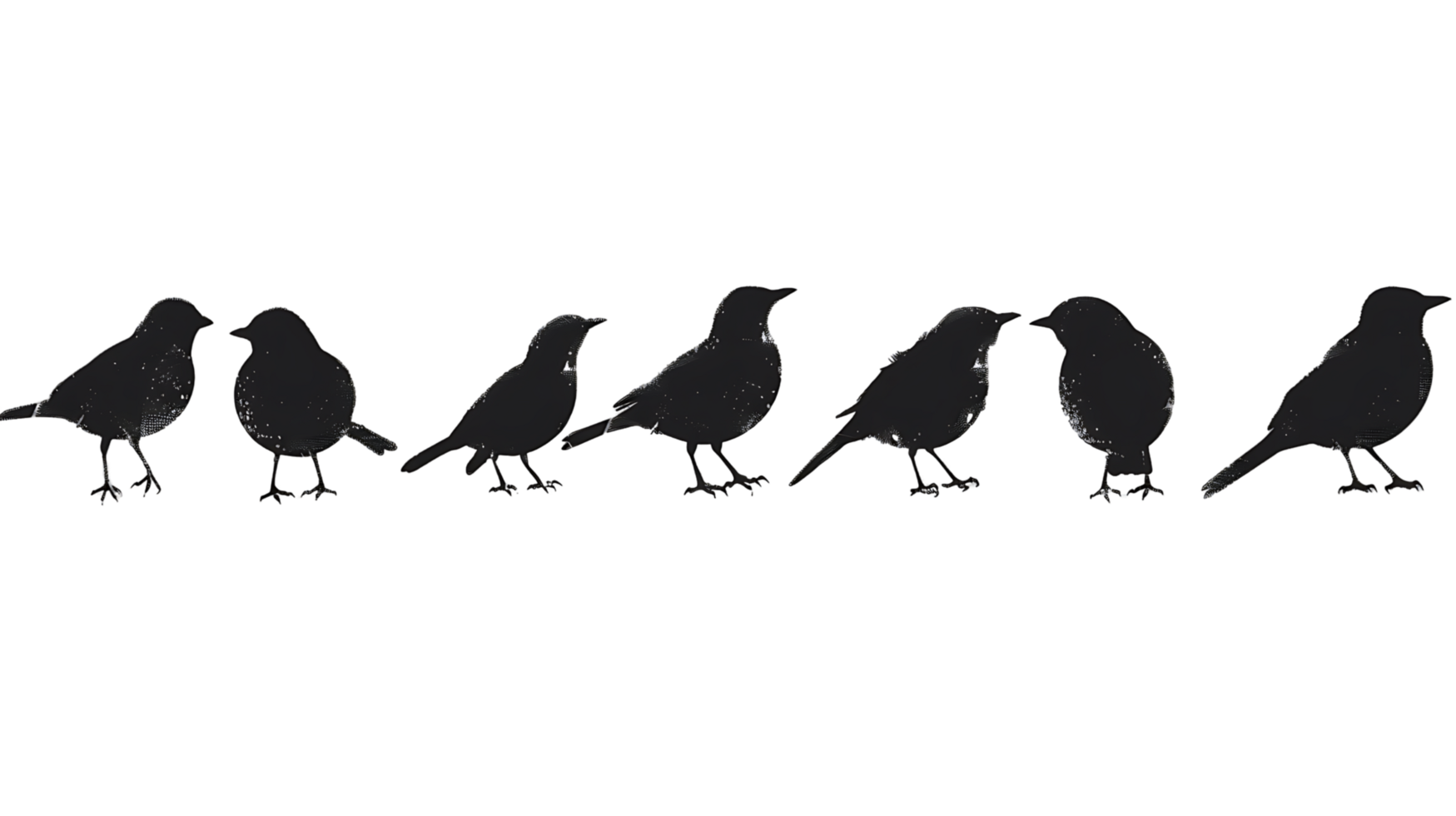 Flock of Birds on Transparent Isolated Image png