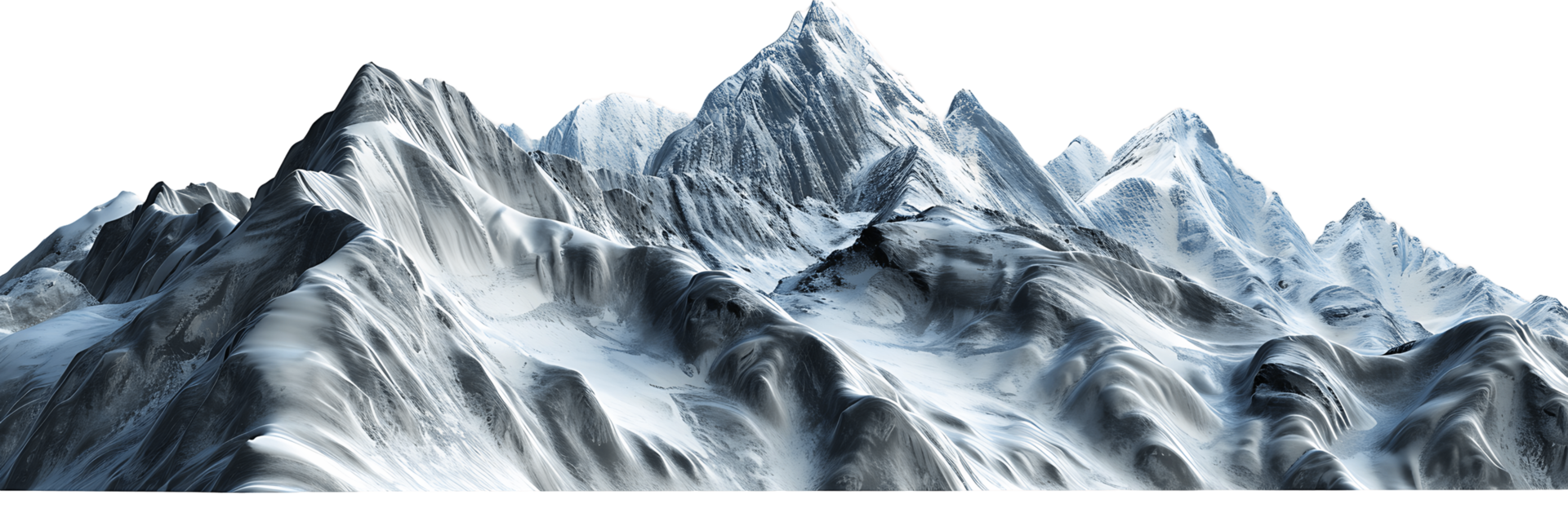 Isolated Mountain Image by AI png