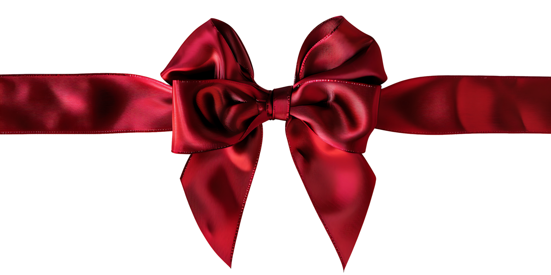 Red Ribbon Isolated on Clear Background png