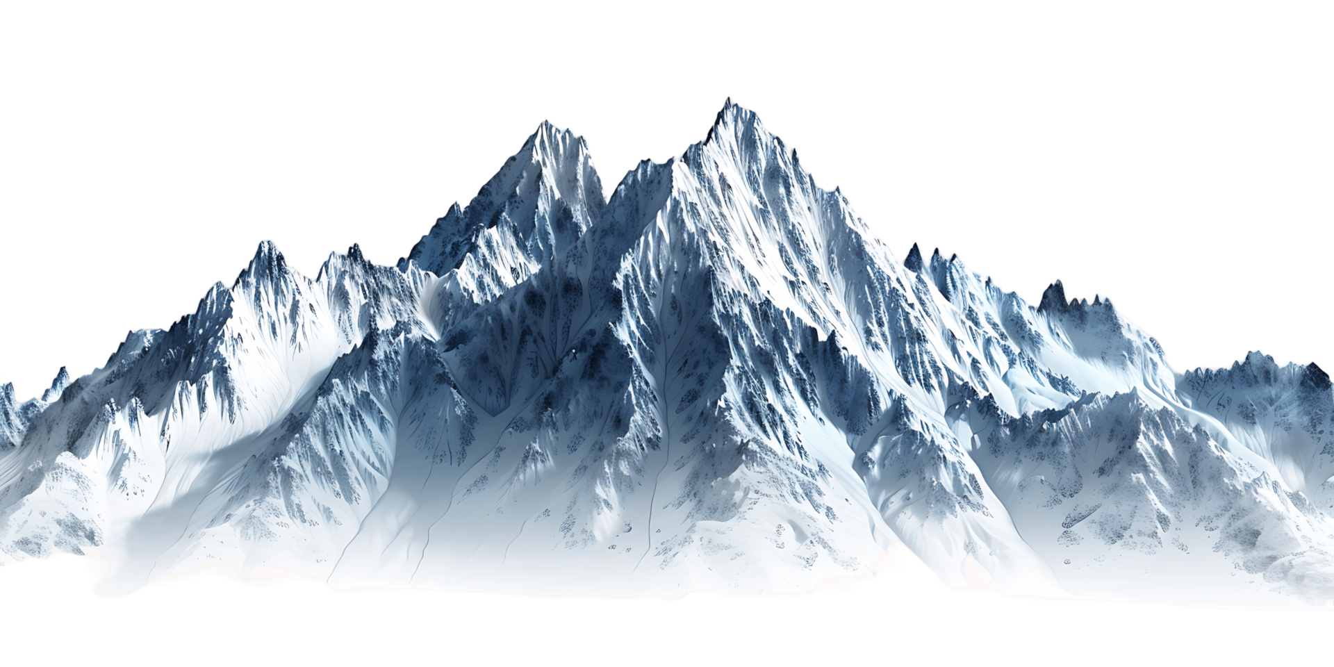 Mountain Render on Transparent Background png