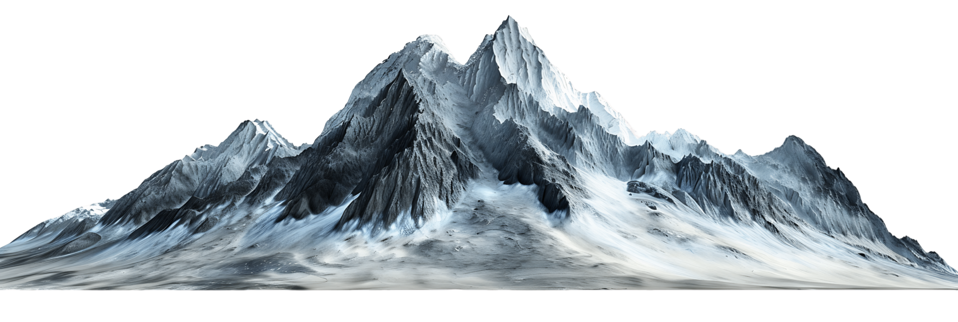 Transparent Background AI Mountain png
