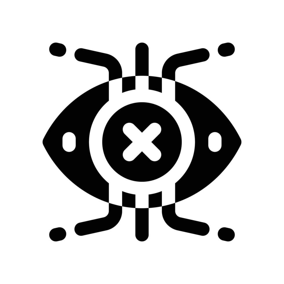 vision icon. glyph icon for your website, mobile, presentation, and logo design. vector