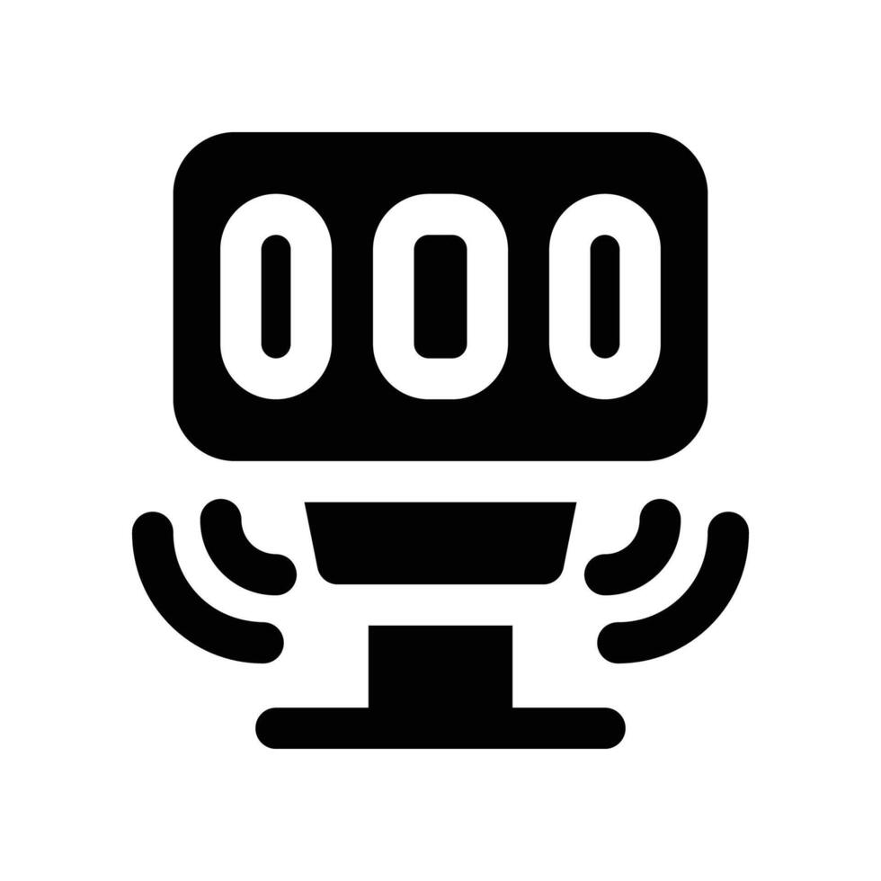 motion sensor icon. glyph icon for your website, mobile, presentation, and logo design. vector