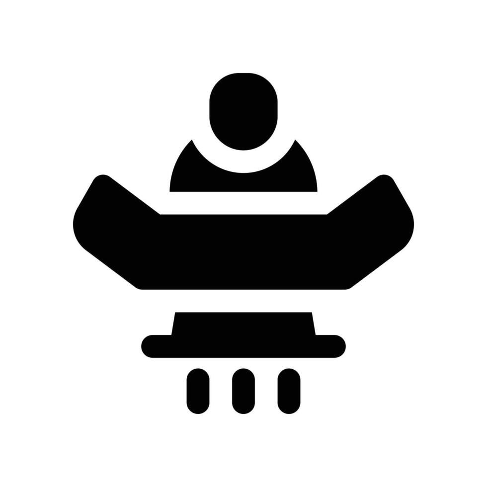 hoverboard icon. glyph icon for your website, mobile, presentation, and logo design. vector