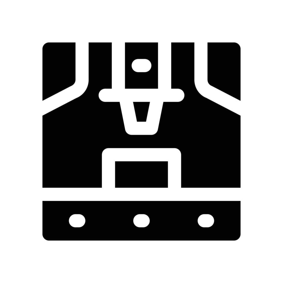 3d printer icon. glyph icon for your website, mobile, presentation, and logo design. vector