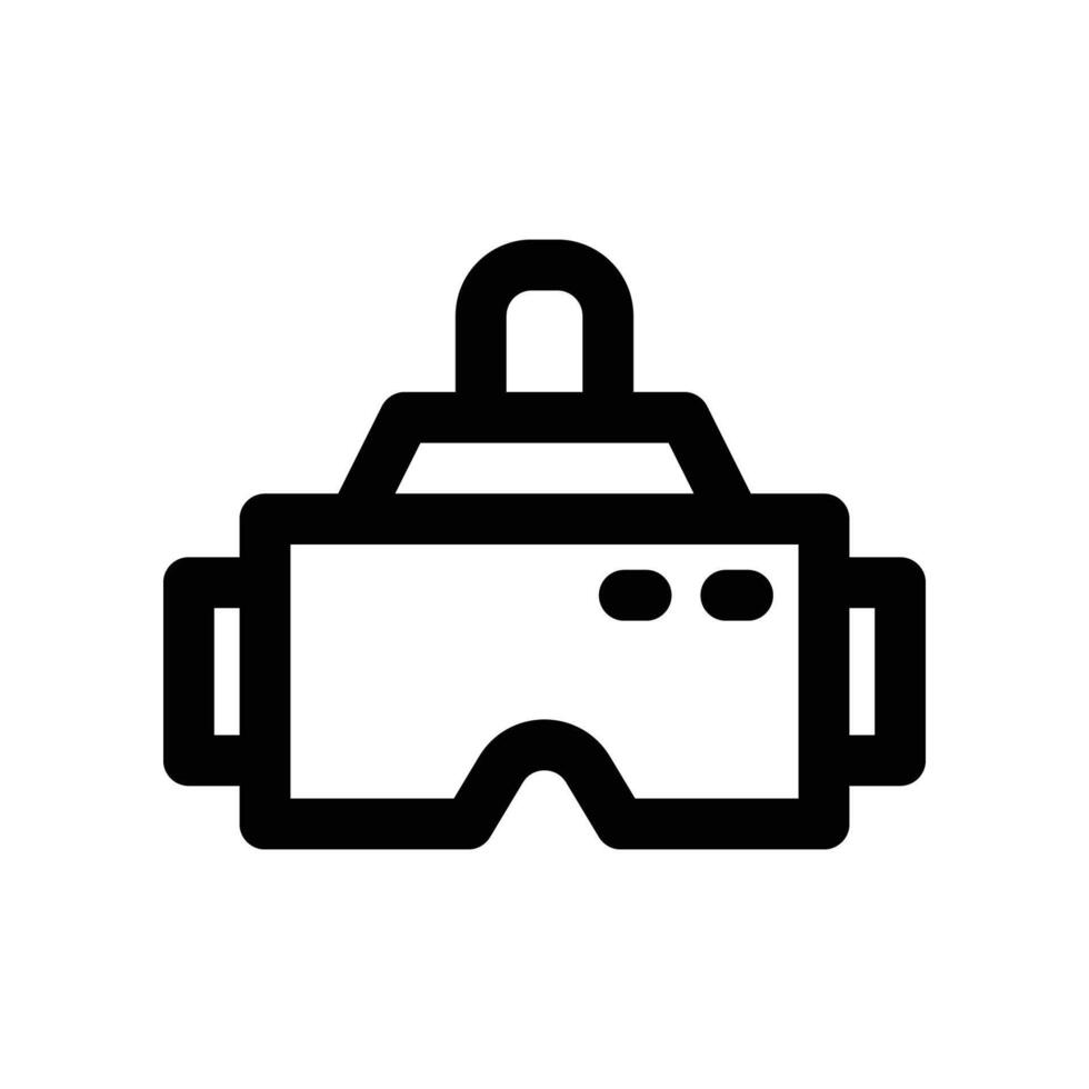 vr glasses icon. line icon for your website, mobile, presentation, and logo design. vector