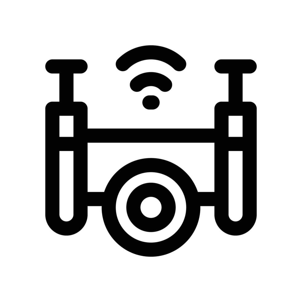 drone icon. line icon for your website, mobile, presentation, and logo design. vector