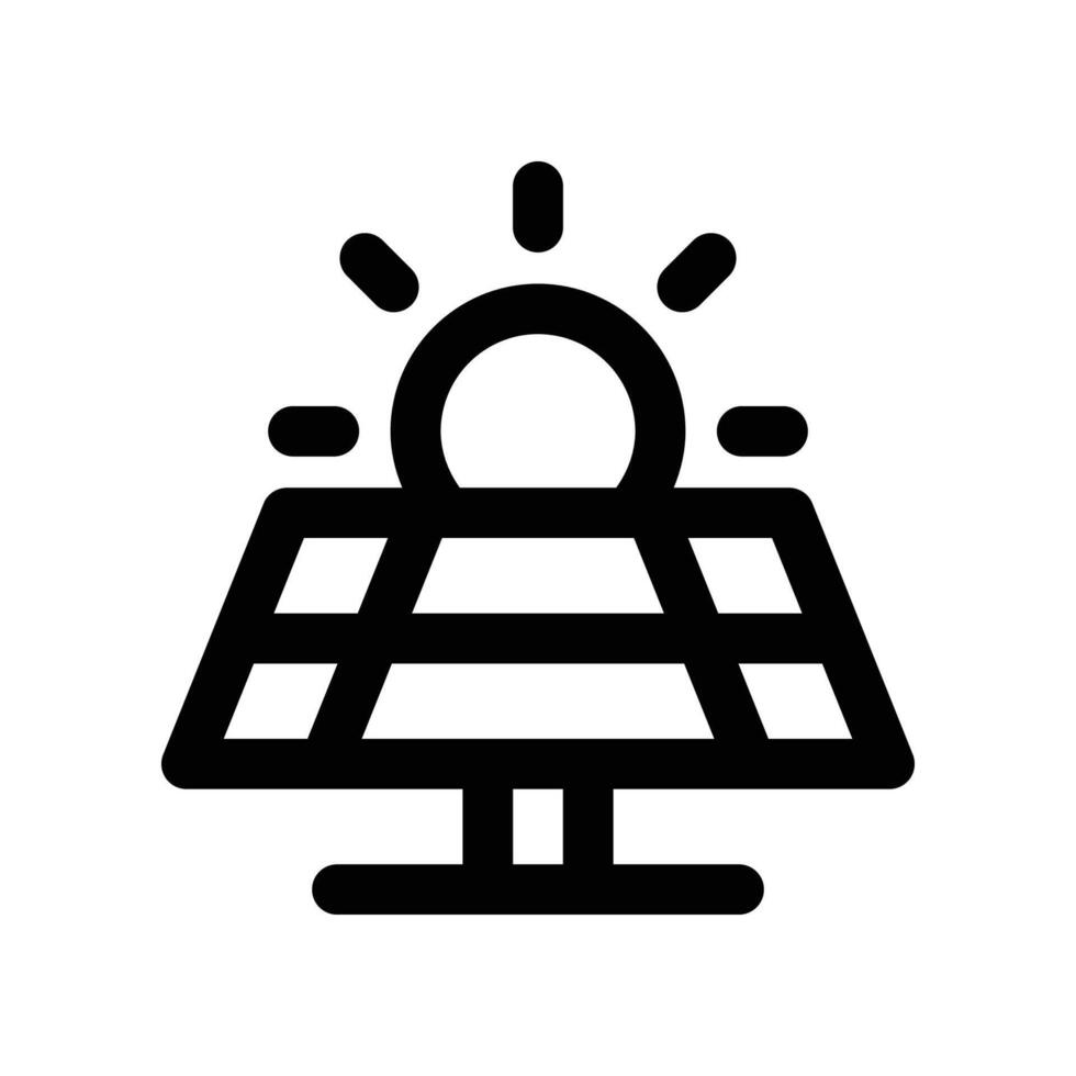 solar panel icon. dual tone icon for your website, mobile, presentation, and logo design. vector