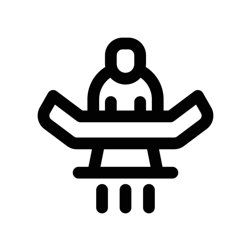 hoverboard icon. line icon for your website, mobile, presentation, and logo design. vector