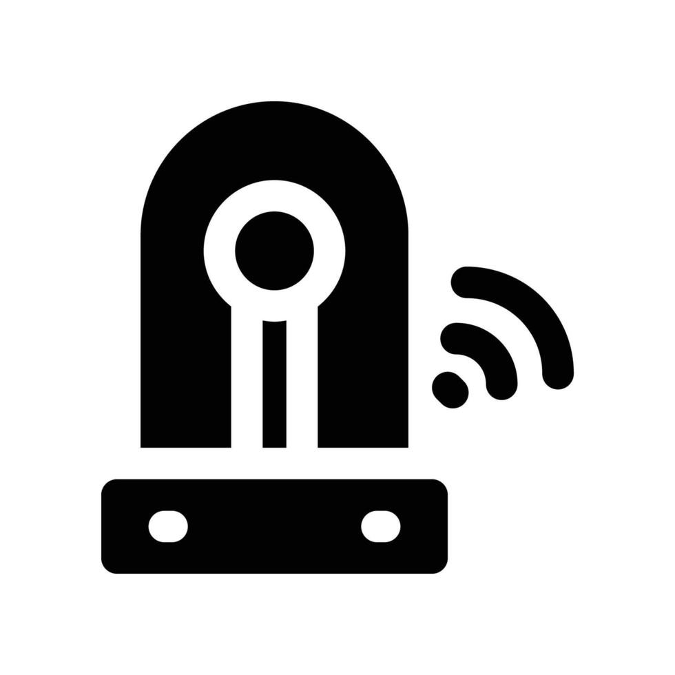 alarm icon. glyph icon for your website, mobile, presentation, and logo design. vector