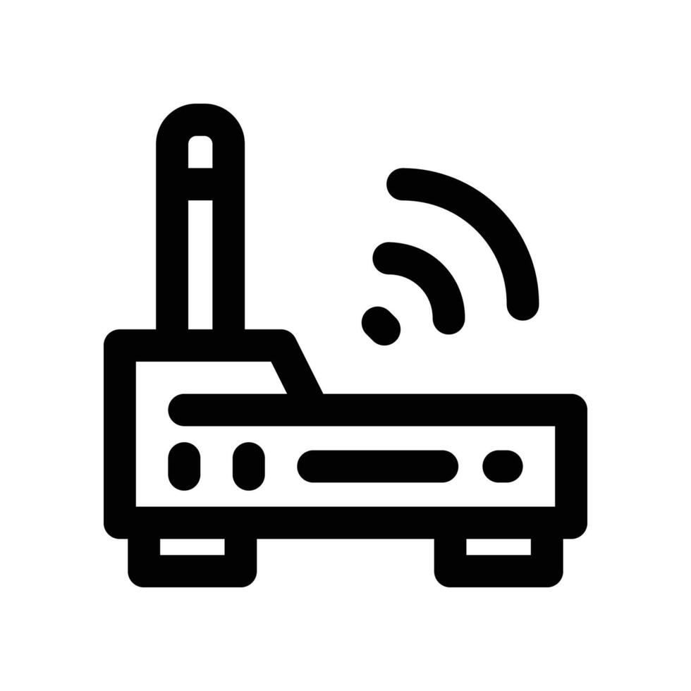 router icon. line icon for your website, mobile, presentation, and logo design. vector