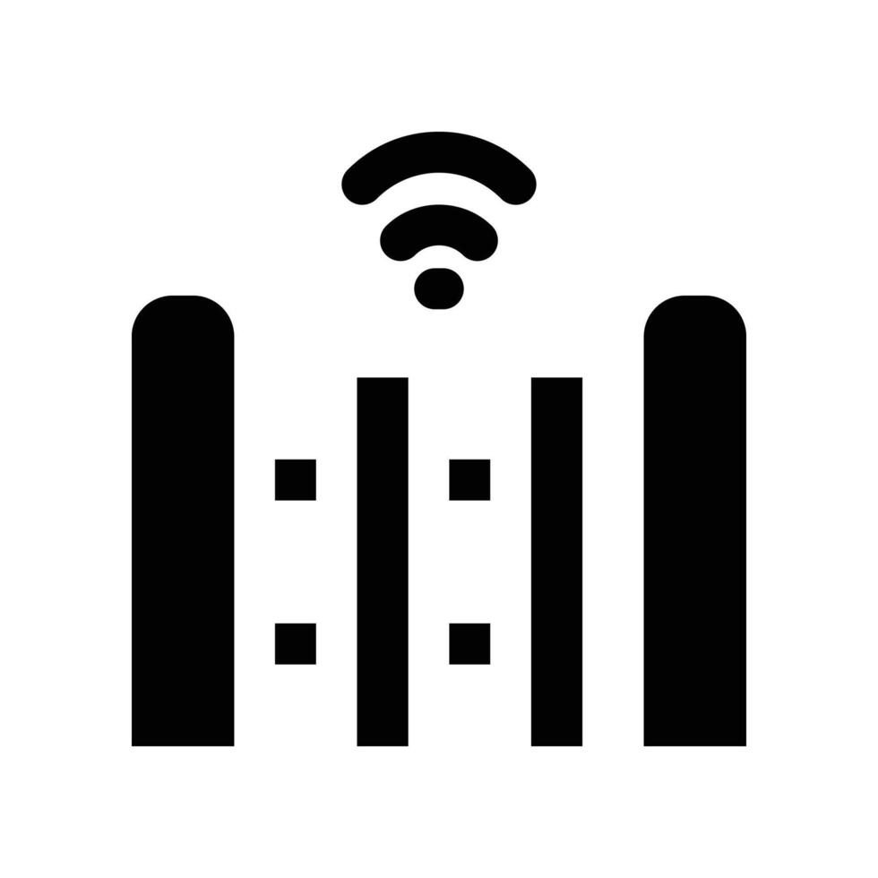 automation gate icon. glyph icon for your website, mobile, presentation, and logo design. vector