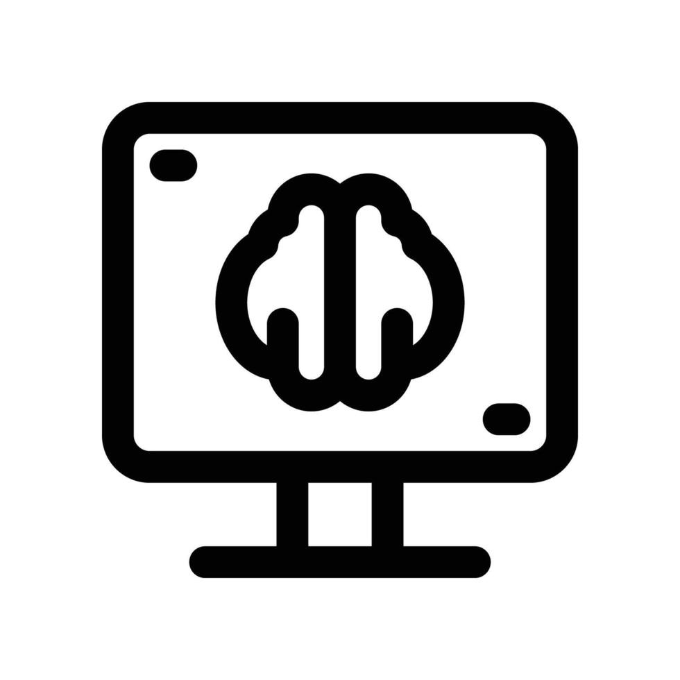 television icon. line icon for your website, mobile, presentation, and logo design. vector