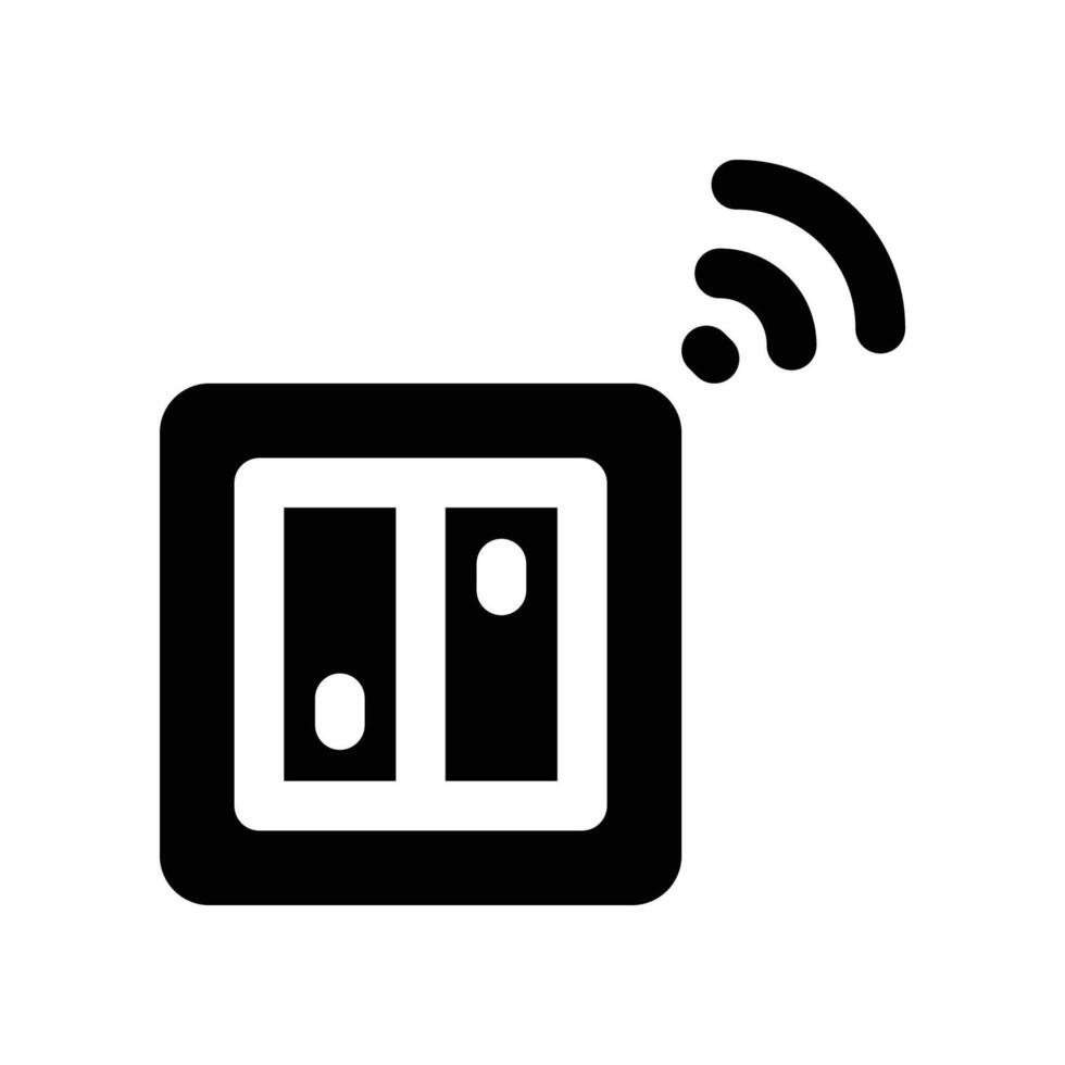 smart switch icon. glyph icon for your website, mobile, presentation, and logo design. vector