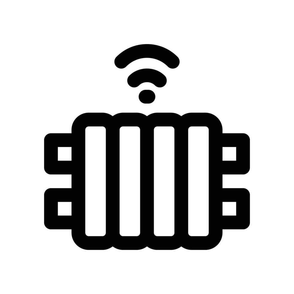 heater icon. line icon for your website, mobile, presentation, and logo design. vector