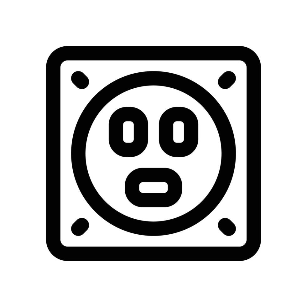 socket icon. line icon for your website, mobile, presentation, and logo design. vector