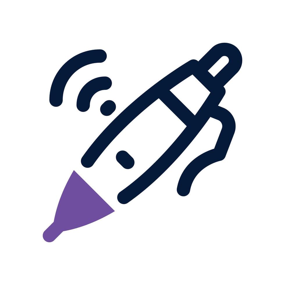 pen icon. dual tone icon for your website, mobile, presentation, and logo design. vector