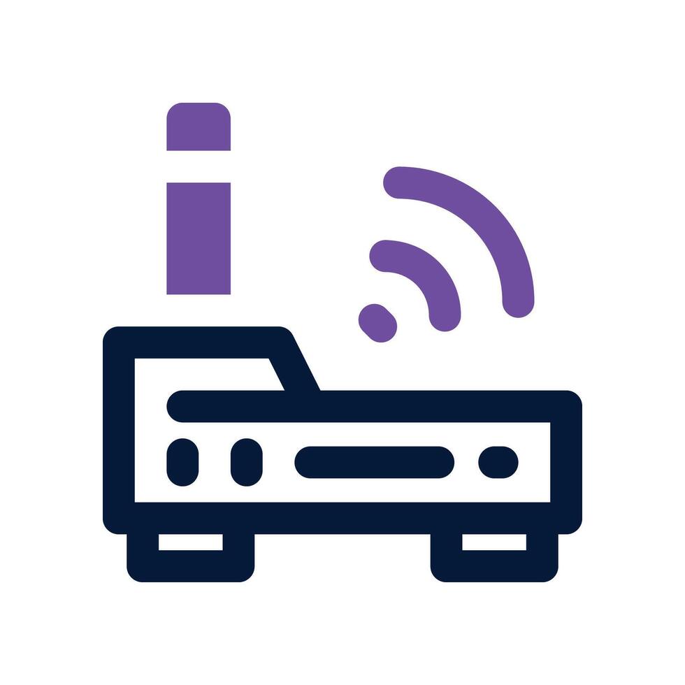 router icon. dual tone icon for your website, mobile, presentation, and logo design. vector