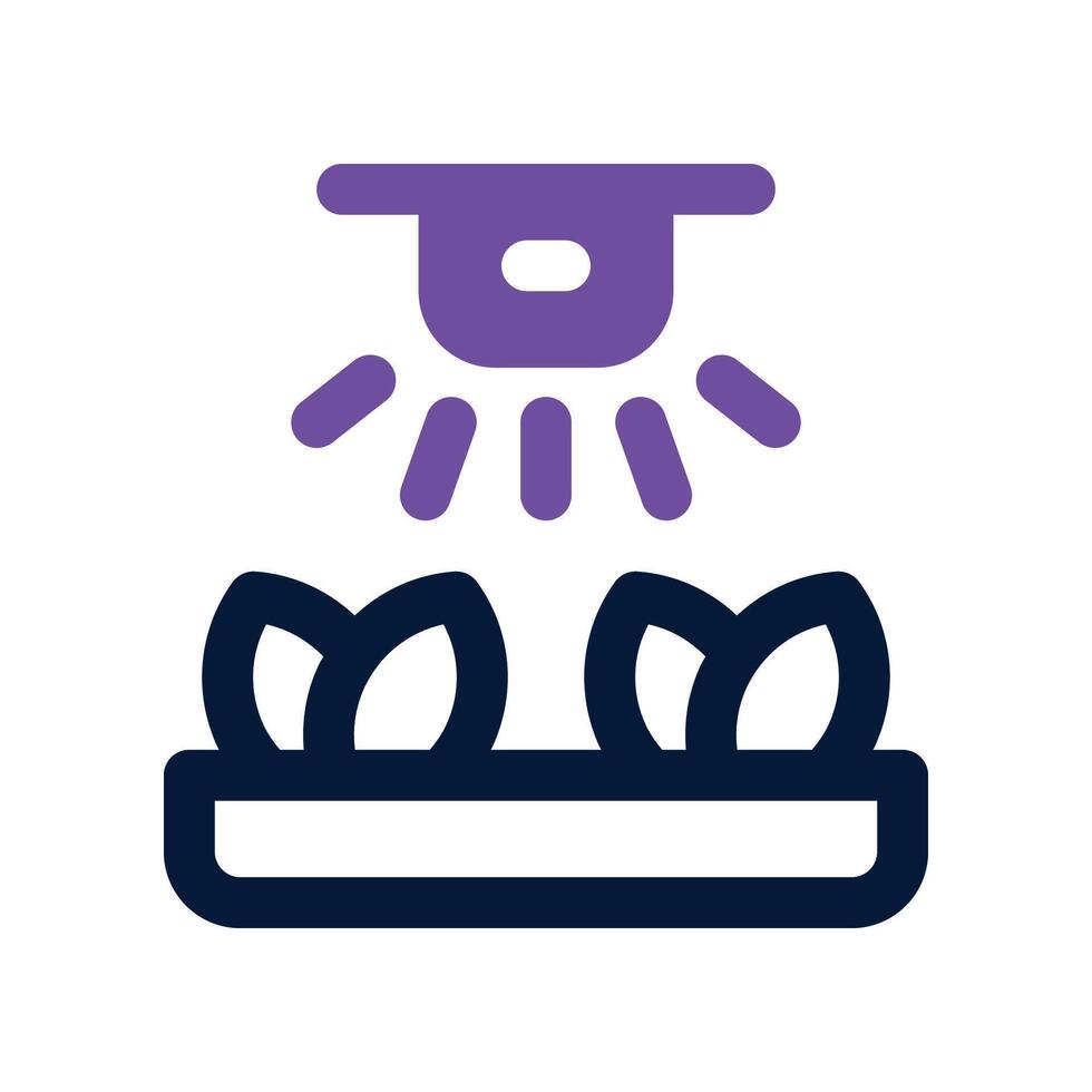water sprinkle icon. dual tone icon for your website, mobile, presentation, and logo design. vector