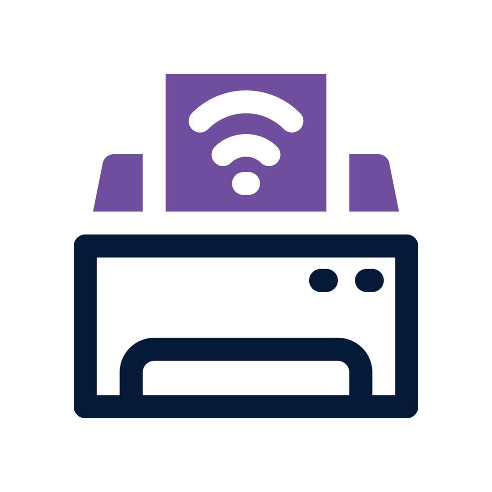 printer icon. dual tone icon for your website, mobile, presentation, and logo design. vector