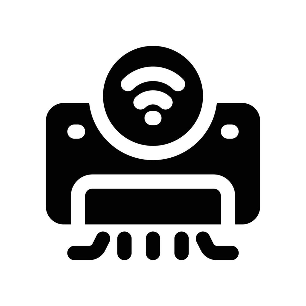 air conditioner icon. glyph icon for your website, mobile, presentation, and logo design. vector
