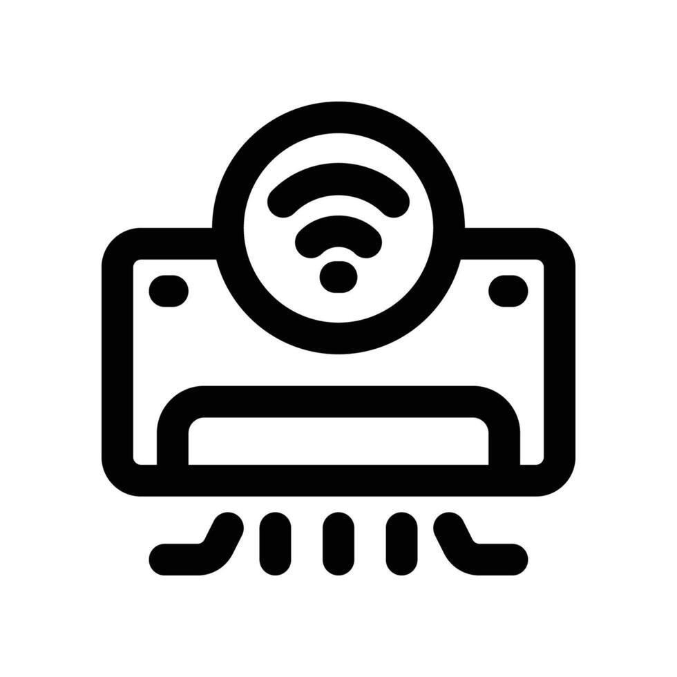 air conditioner icon. line icon for your website, mobile, presentation, and logo design. vector