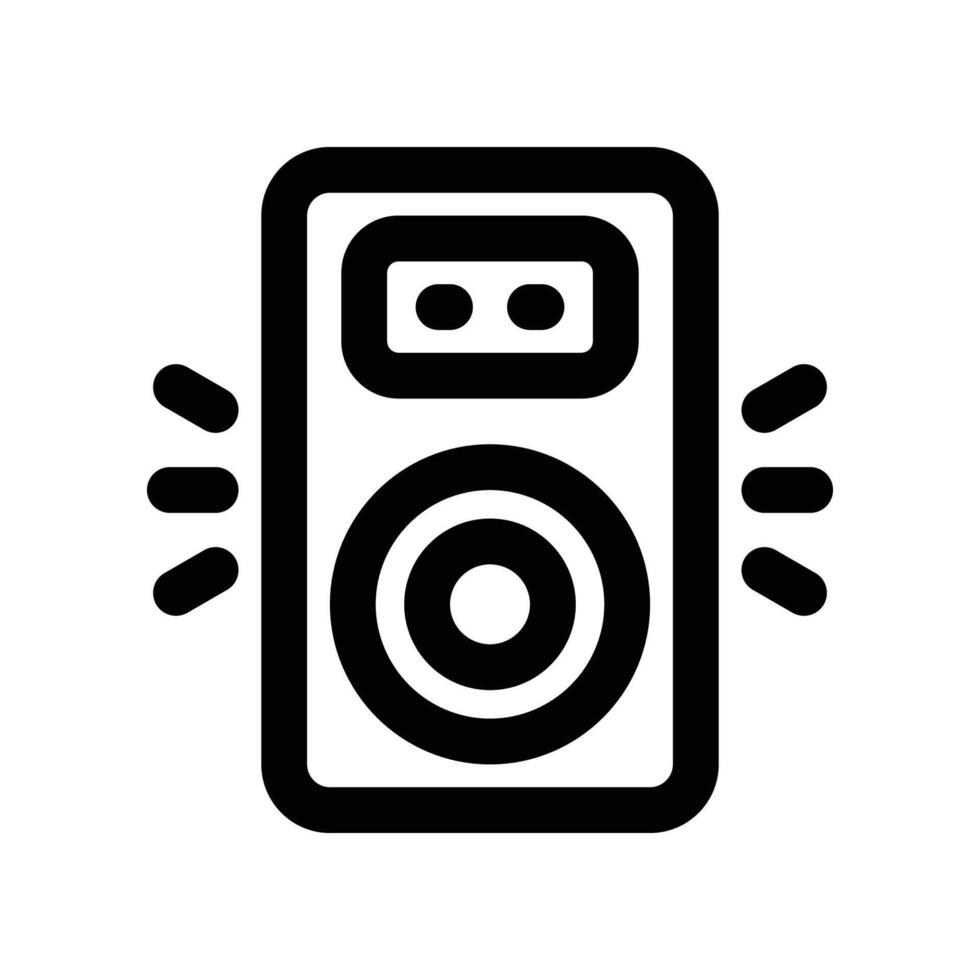 smart speaker icon. line icon for your website, mobile, presentation, and logo design. vector