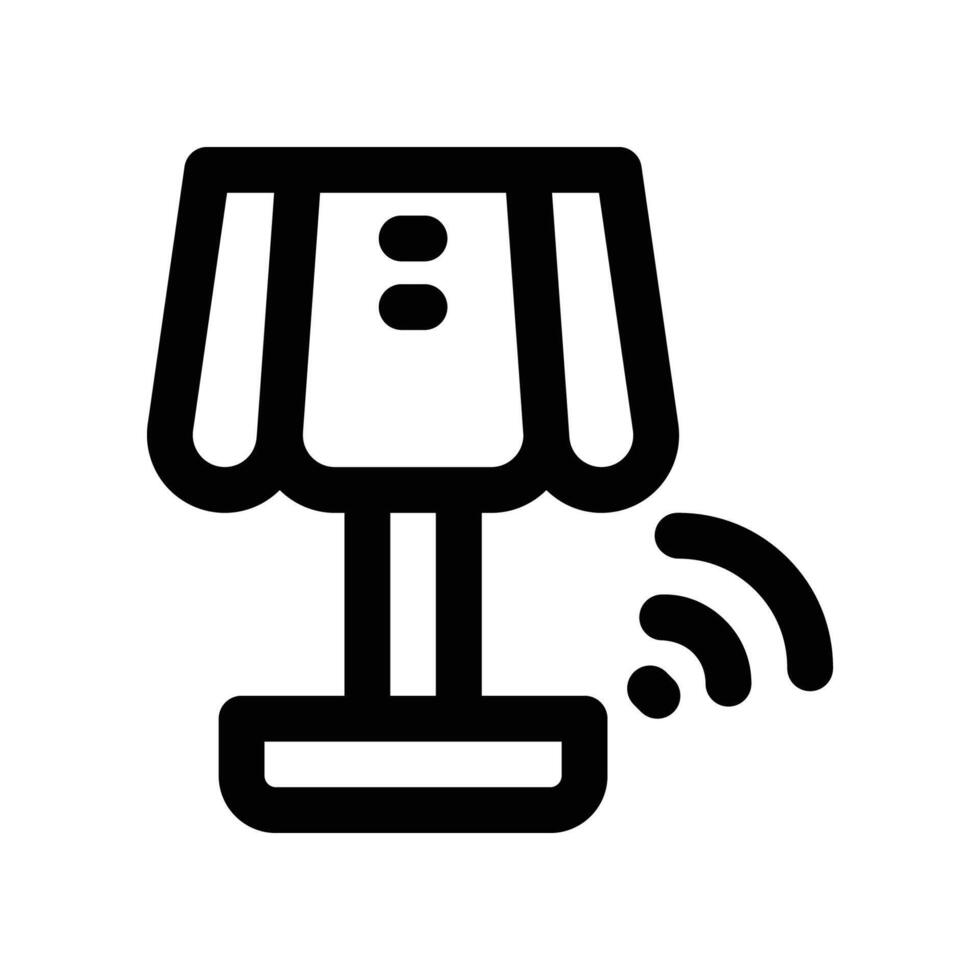 night lamp icon. line icon for your website, mobile, presentation, and logo design. vector