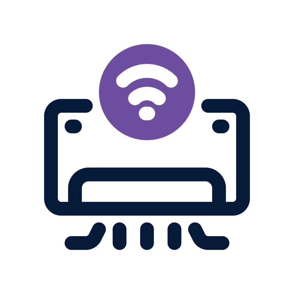 air conditioner icon. dual tone icon for your website, mobile, presentation, and logo design. vector