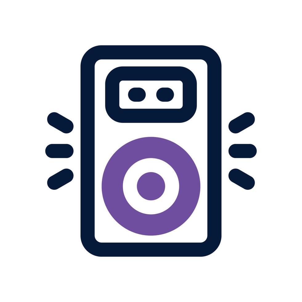 smart speaker icon. dual tone icon for your website, mobile, presentation, and logo design. vector