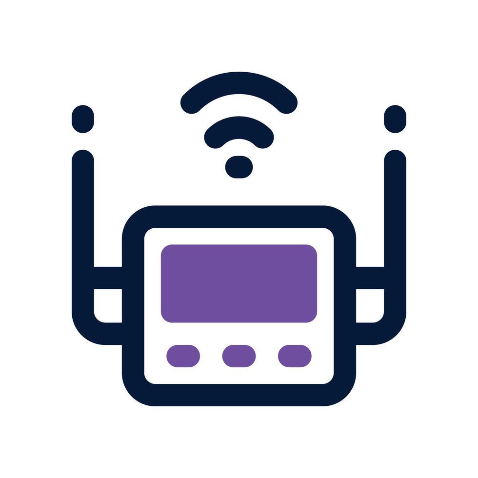 router icon. dual tone icon for your website, mobile, presentation, and logo design. vector