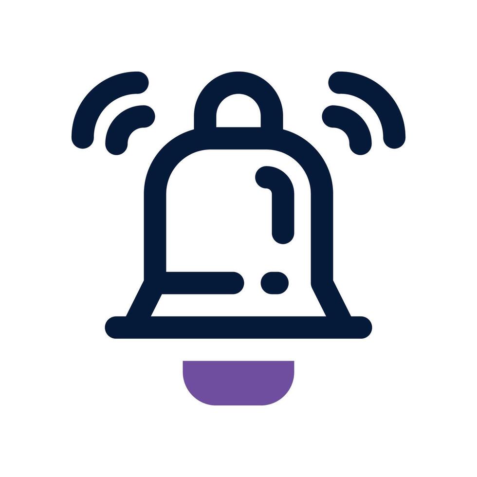 bell icon. dual tone icon for your website, mobile, presentation, and logo design. vector