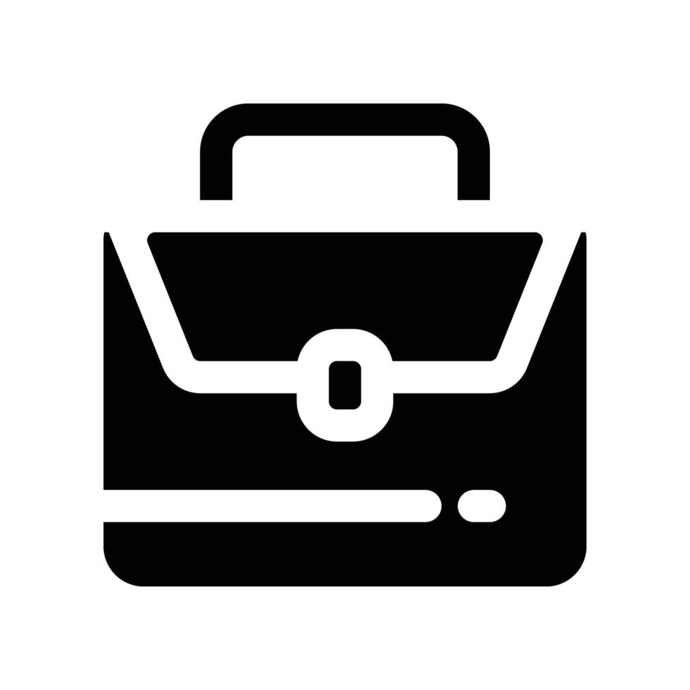 briefcase icon. glyph icon for your website, mobile, presentation, and logo design. vector