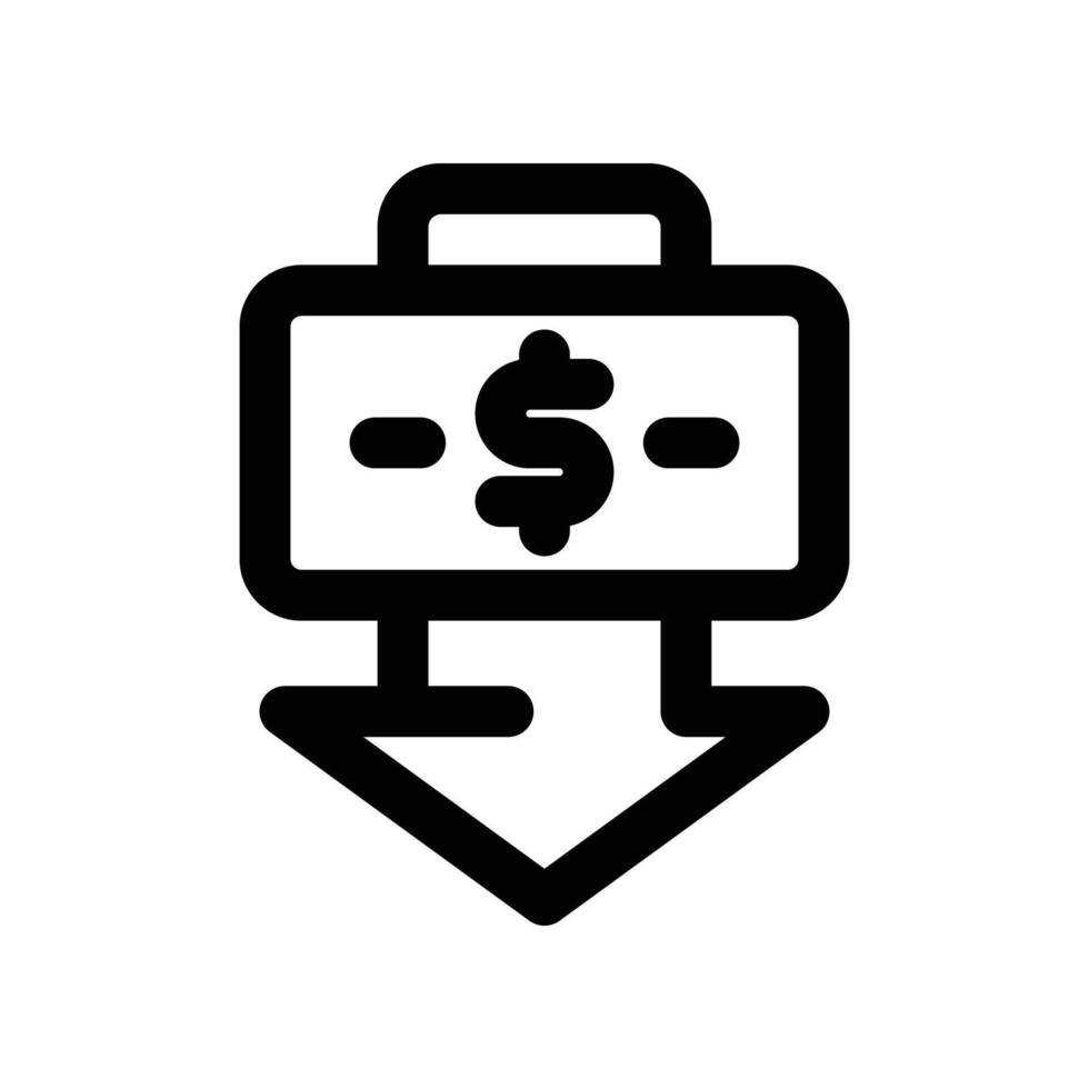 inflation icon. line icon for your website, mobile, presentation, and logo design. vector