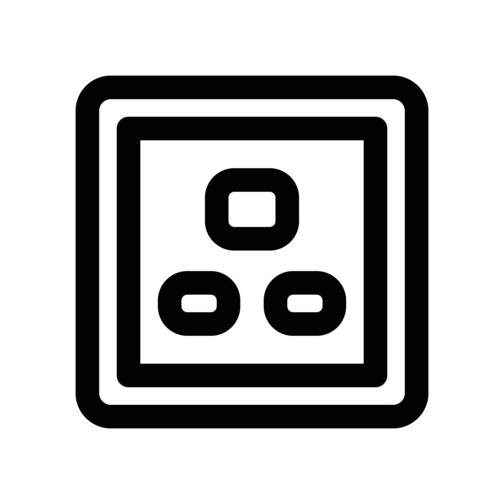 socket icon. line icon for your website, mobile, presentation, and logo design. vector