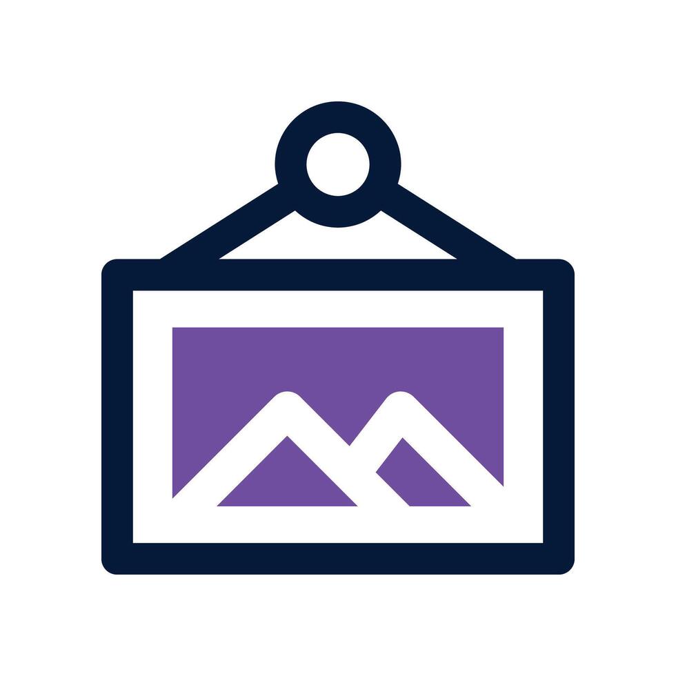 picture icon. dual tone icon for your website, mobile, presentation, and logo design. vector