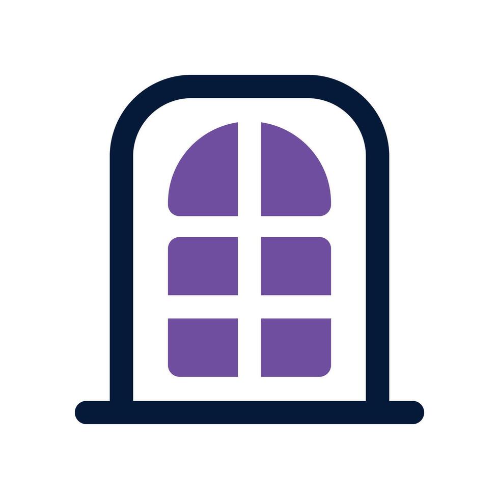 door icon. dual tone icon for your website, mobile, presentation, and logo design. vector