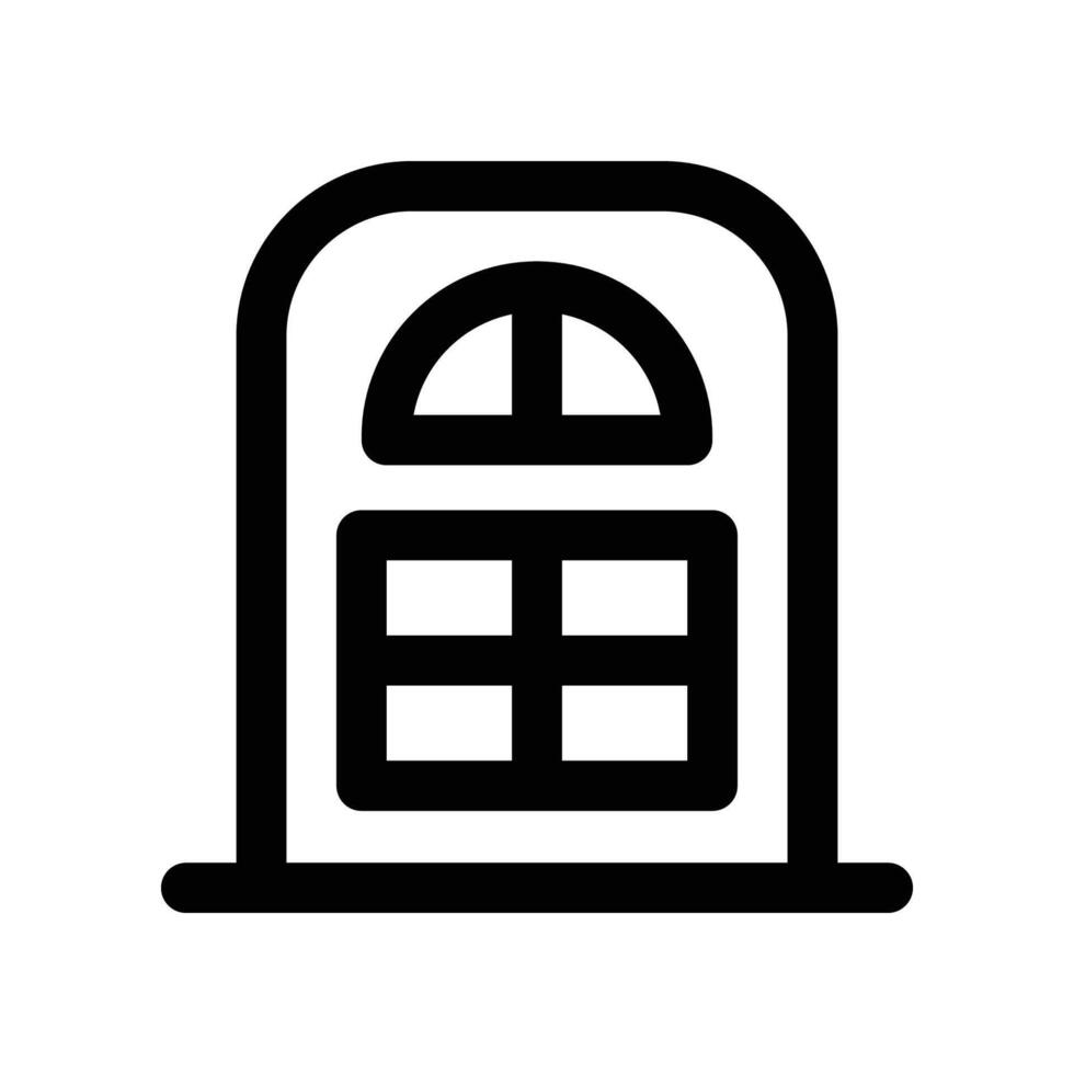 door icon. line icon for your website, mobile, presentation, and logo design. vector