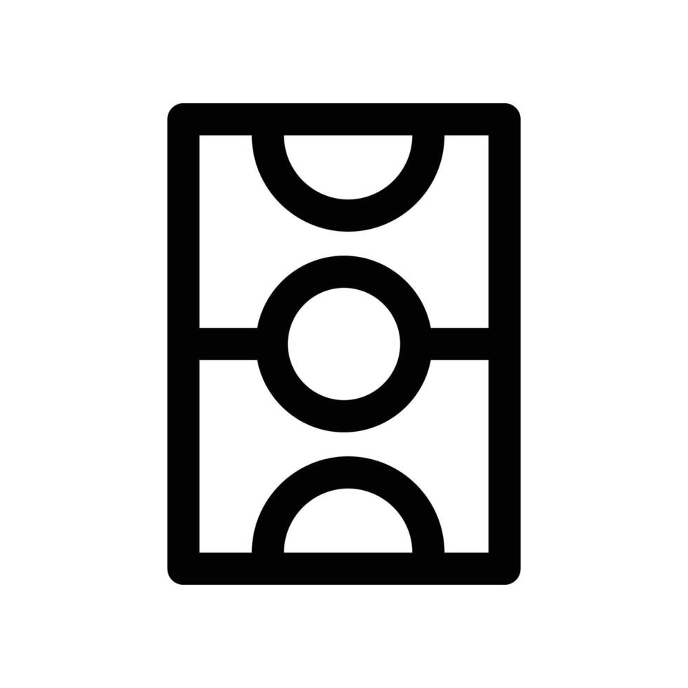 basketball court icon. line icon for your website, mobile, presentation, and logo design. vector