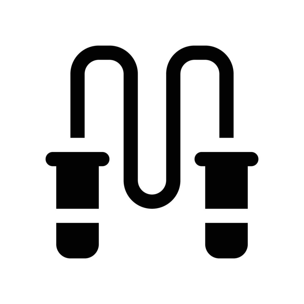 skipping rope icon. glyph icon for your website, mobile, presentation, and logo design. vector