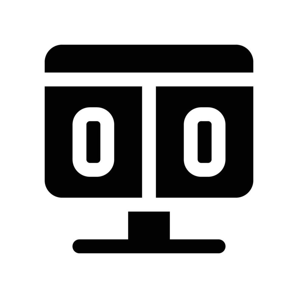 scoreboard icon. glyph icon for your website, mobile, presentation, and logo design. vector