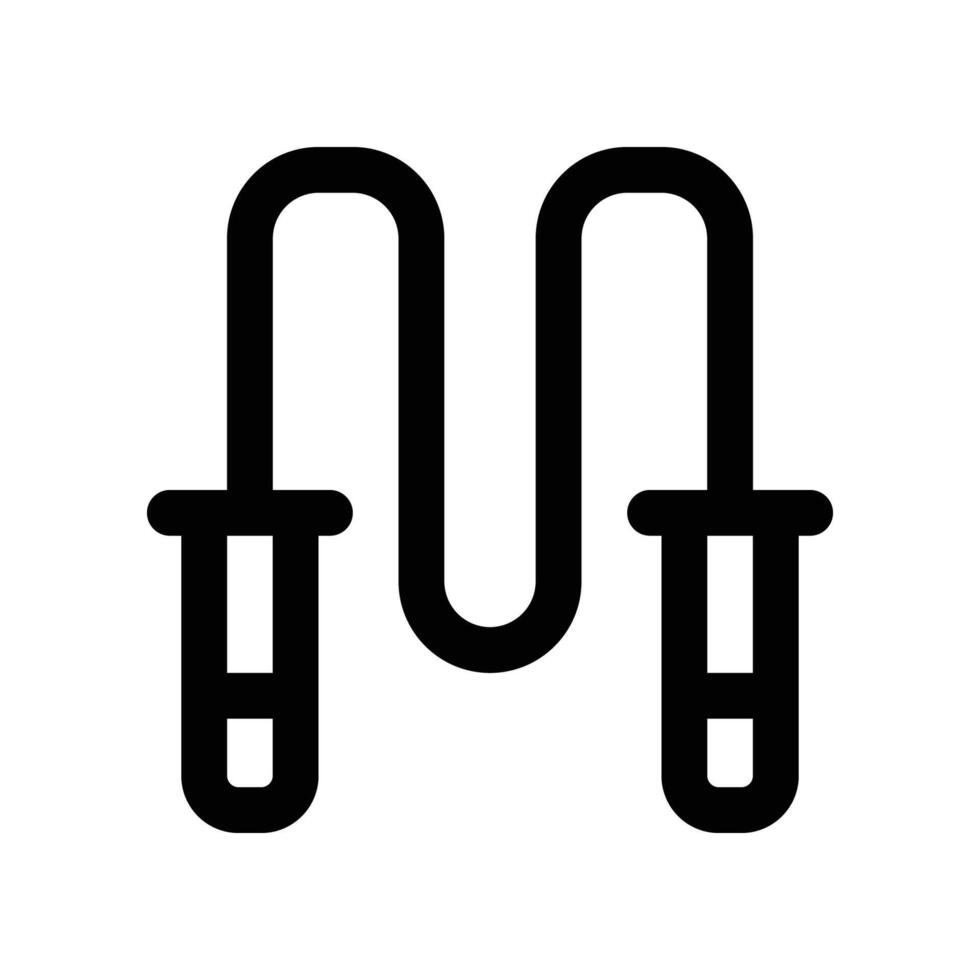 skipping rope icon. line icon for your website, mobile, presentation, and logo design. vector