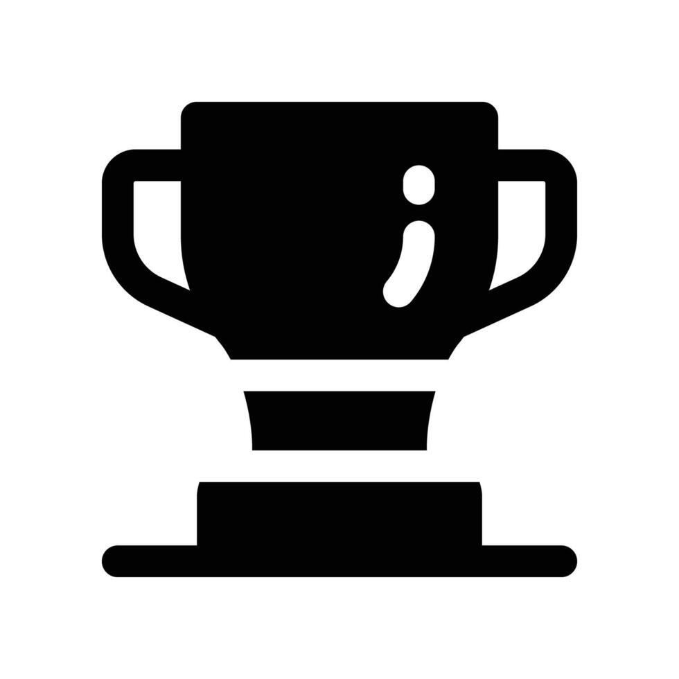 trophy icon. glyph icon for your website, mobile, presentation, and logo design. vector