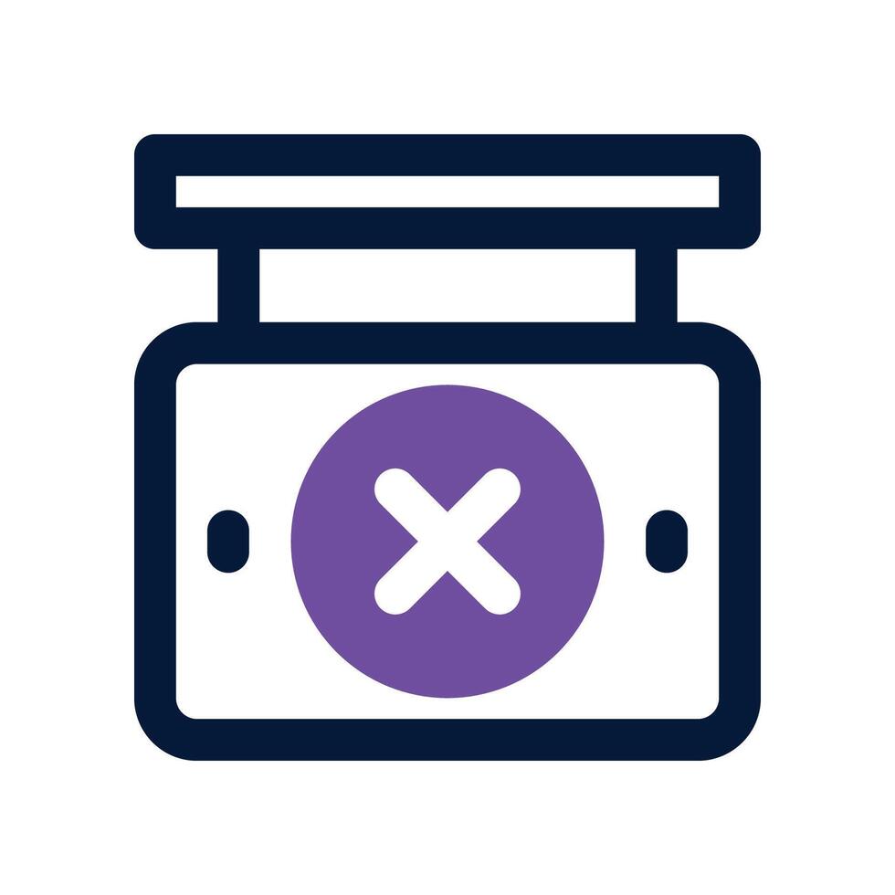 archery board icon. dual tone icon for your website, mobile, presentation, and logo design. vector