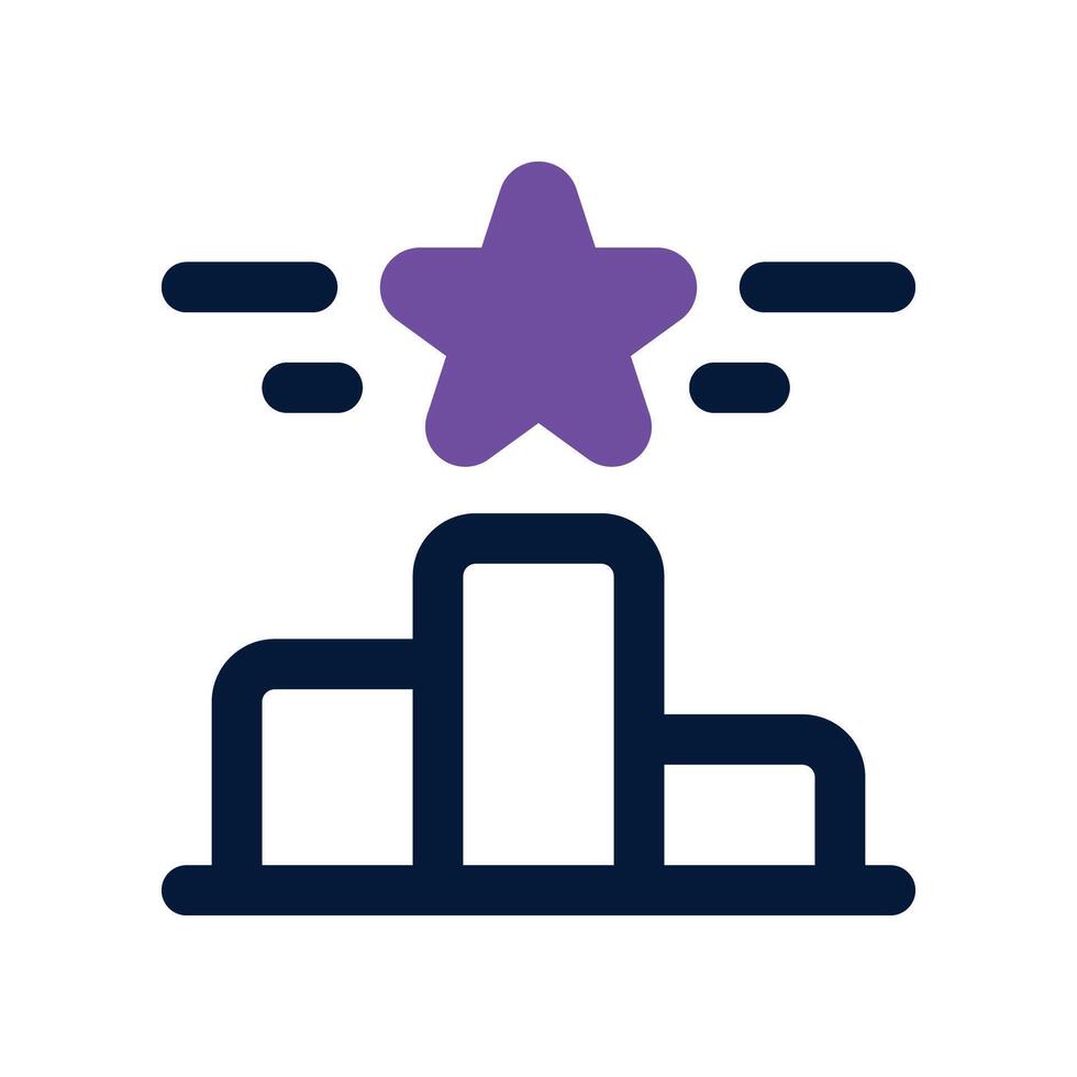 podium icon. dual tone icon for your website, mobile, presentation, and logo design. vector