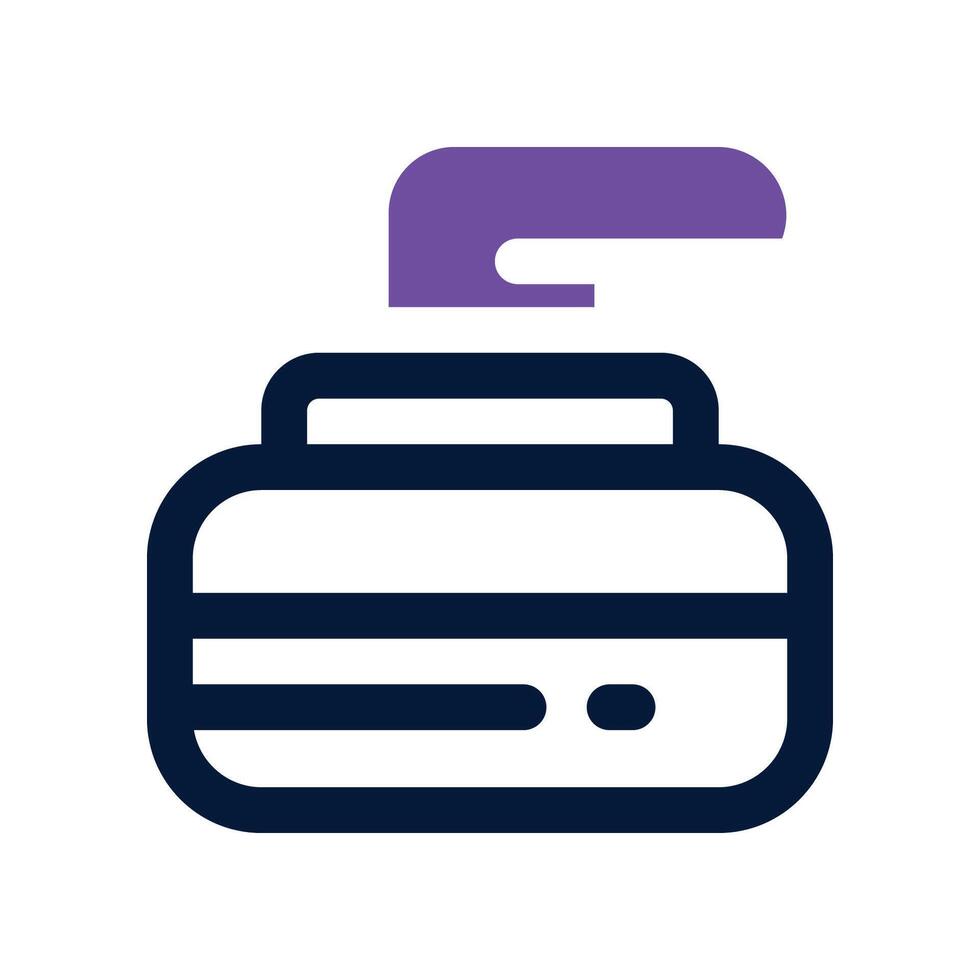 curling icon. dual tone icon for your website, mobile, presentation, and logo design. vector
