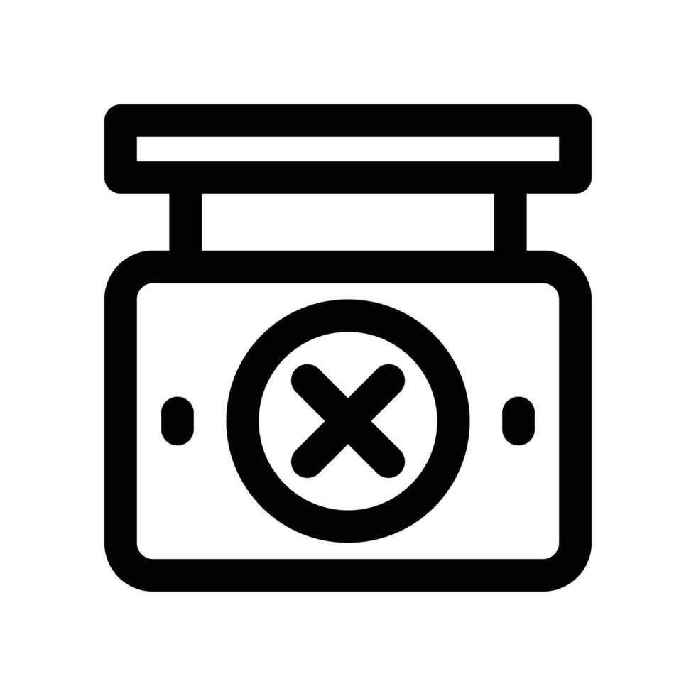 archery board icon. line icon for your website, mobile, presentation, and logo design. vector