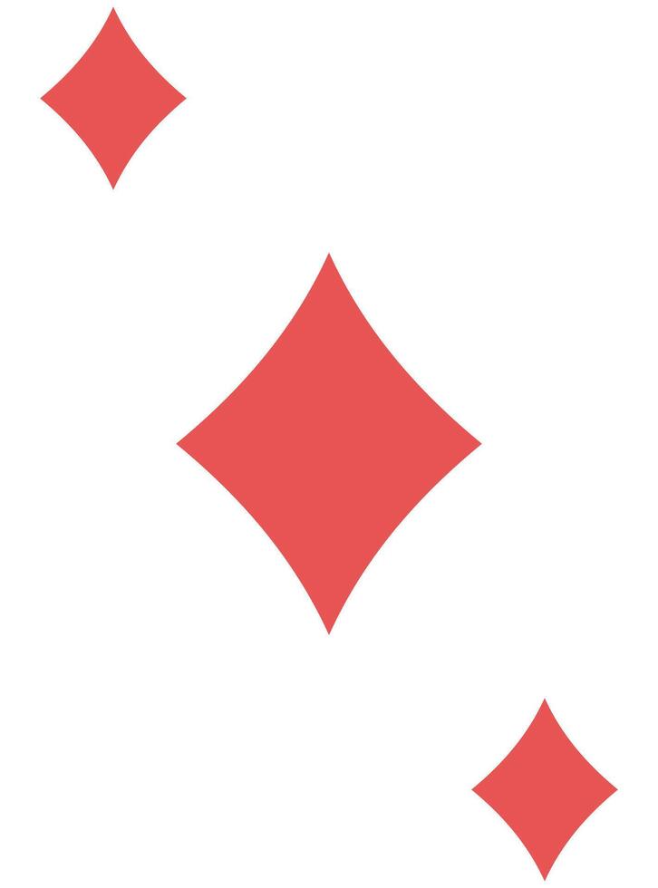 Diamond card isolated on white background vector