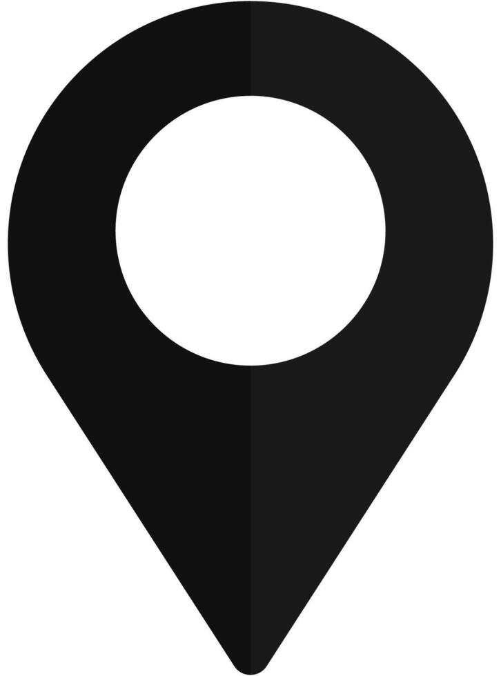 Pin locator icon design isolated on white background. vector