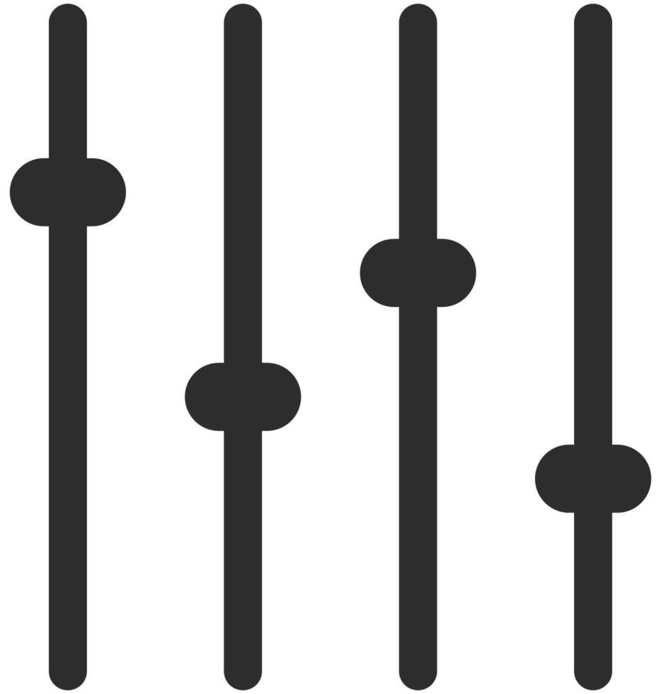 Slider bar flat interface element isolated on white background. vector